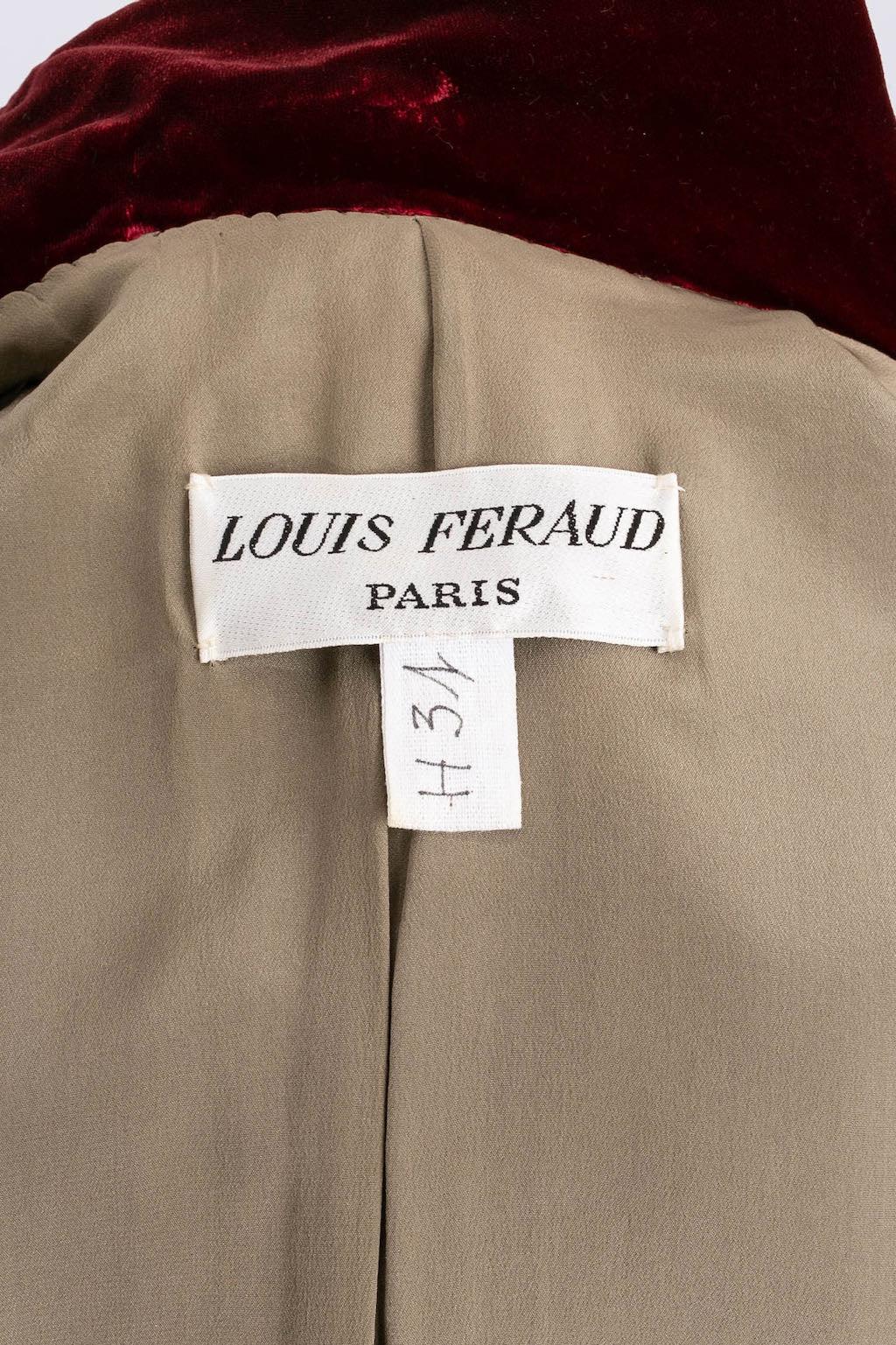 Louis Féraud Haute Couture Suede Embellished with Beads Set For Sale 12