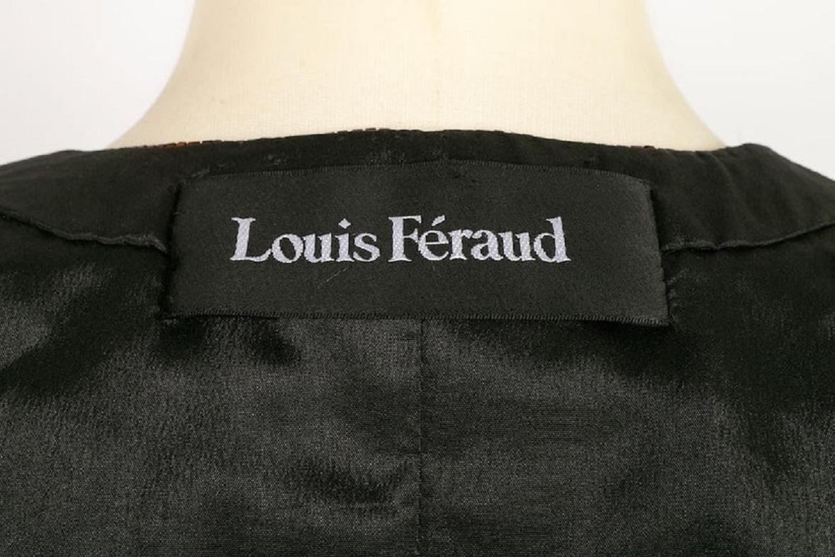 Louis Féraud Haute Couture Top Embroidered with Passementerie and Sequins For Sale 3