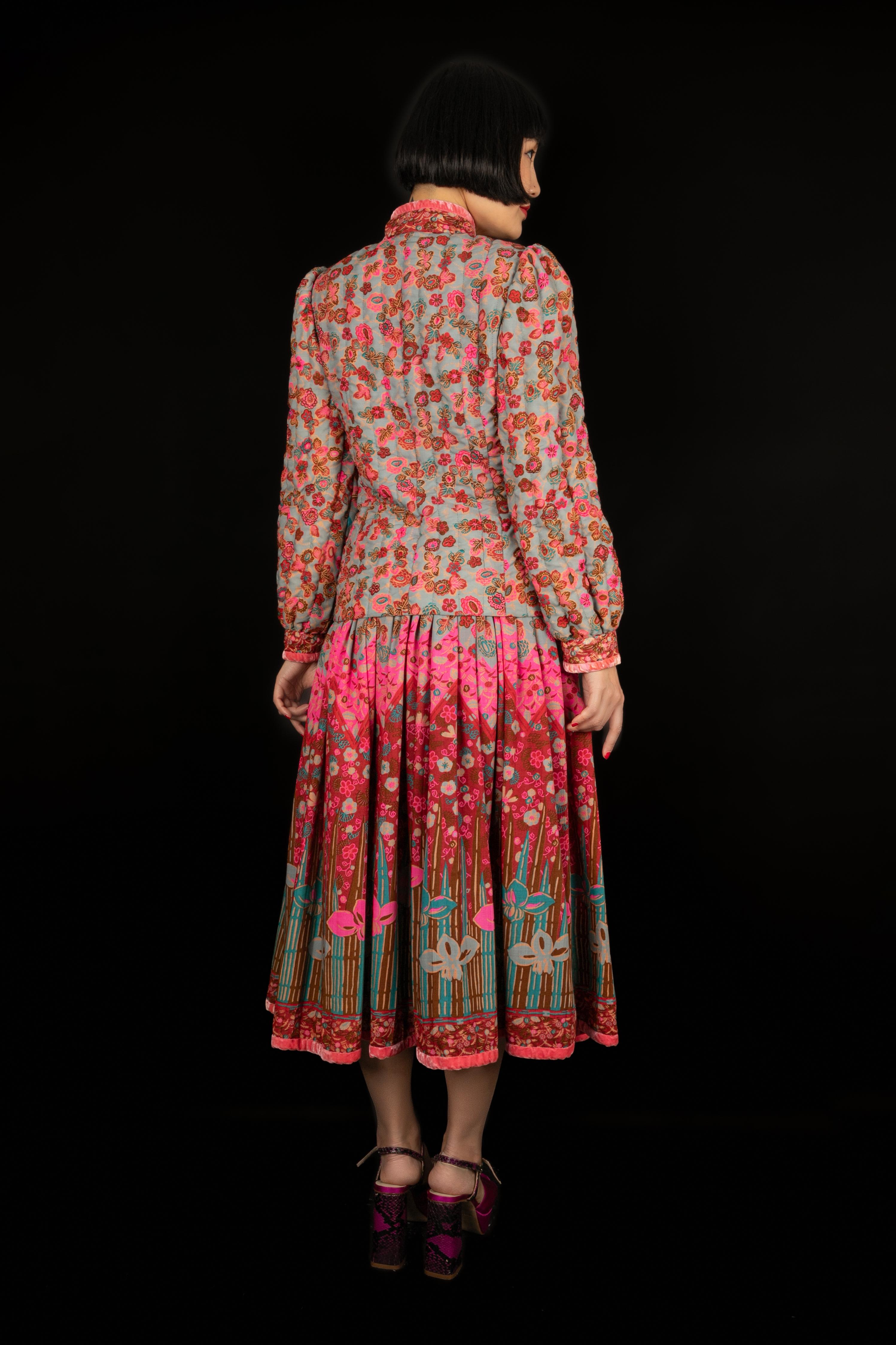 Louis Feraud Jacket and Skirt Set Haute Couture In Excellent Condition For Sale In SAINT-OUEN-SUR-SEINE, FR