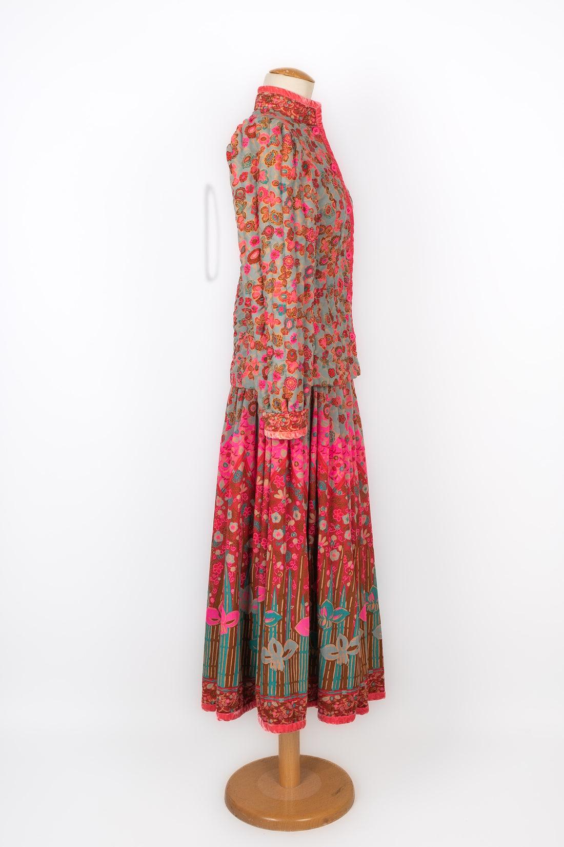 Louis Feraud Jacket and Skirt Set Haute Couture For Sale 3