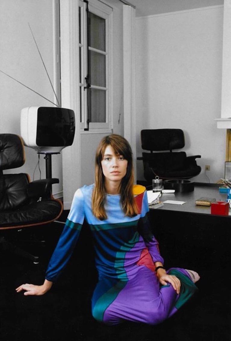 Louis Féraud Jersey Mod Maxi Dress With Matching Scarf, 1970s  6