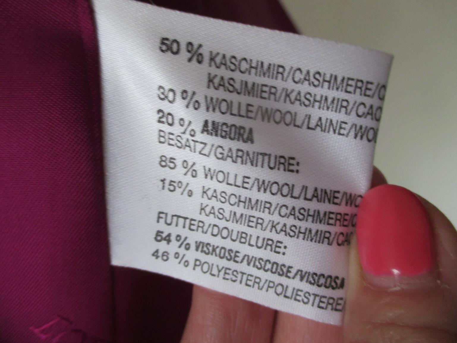 Louis Feraud Magenta Cashmere Blend Jacket For Sale 5