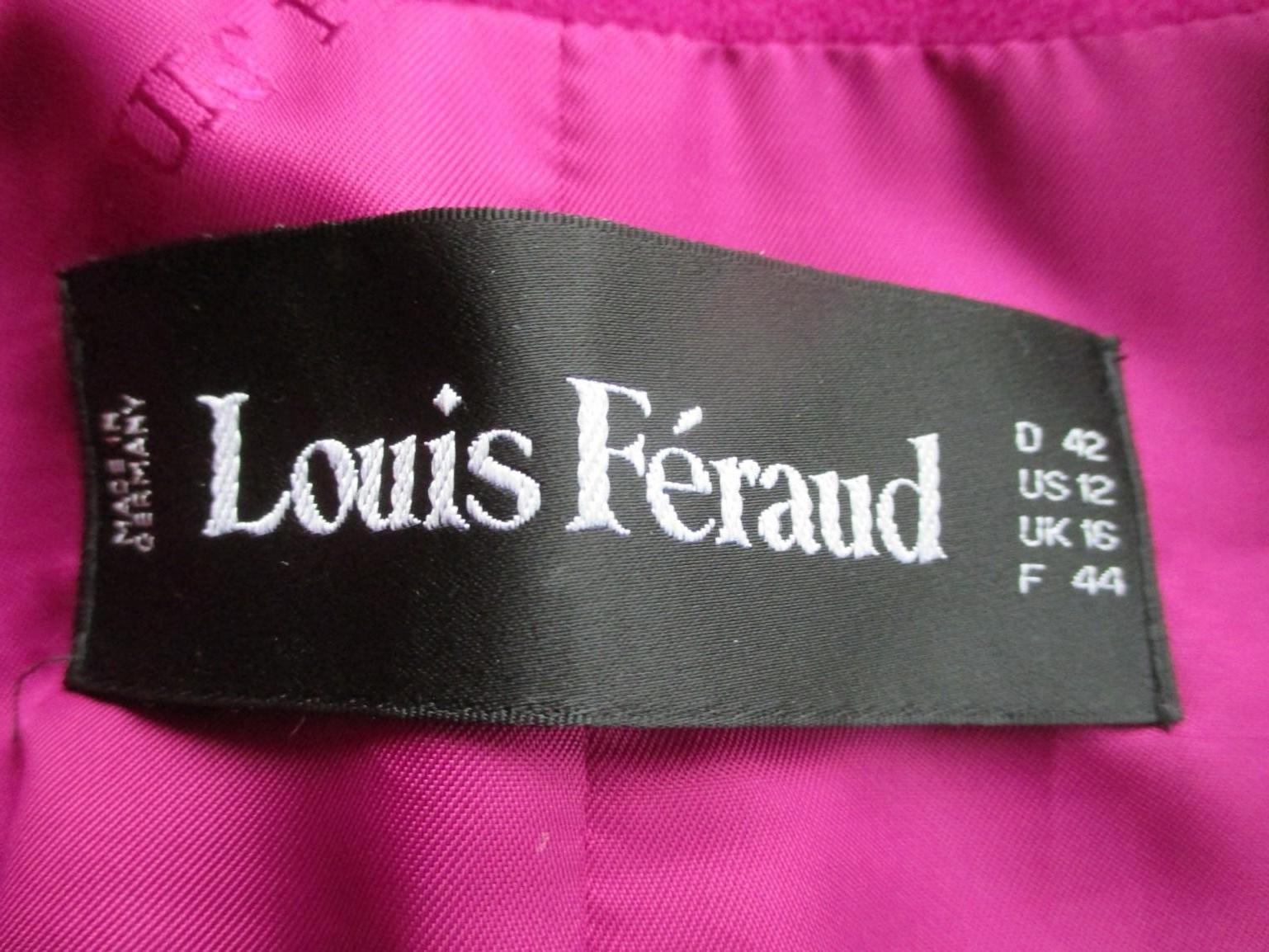 Louis Feraud Magenta Cashmere Blend Jacket For Sale 3