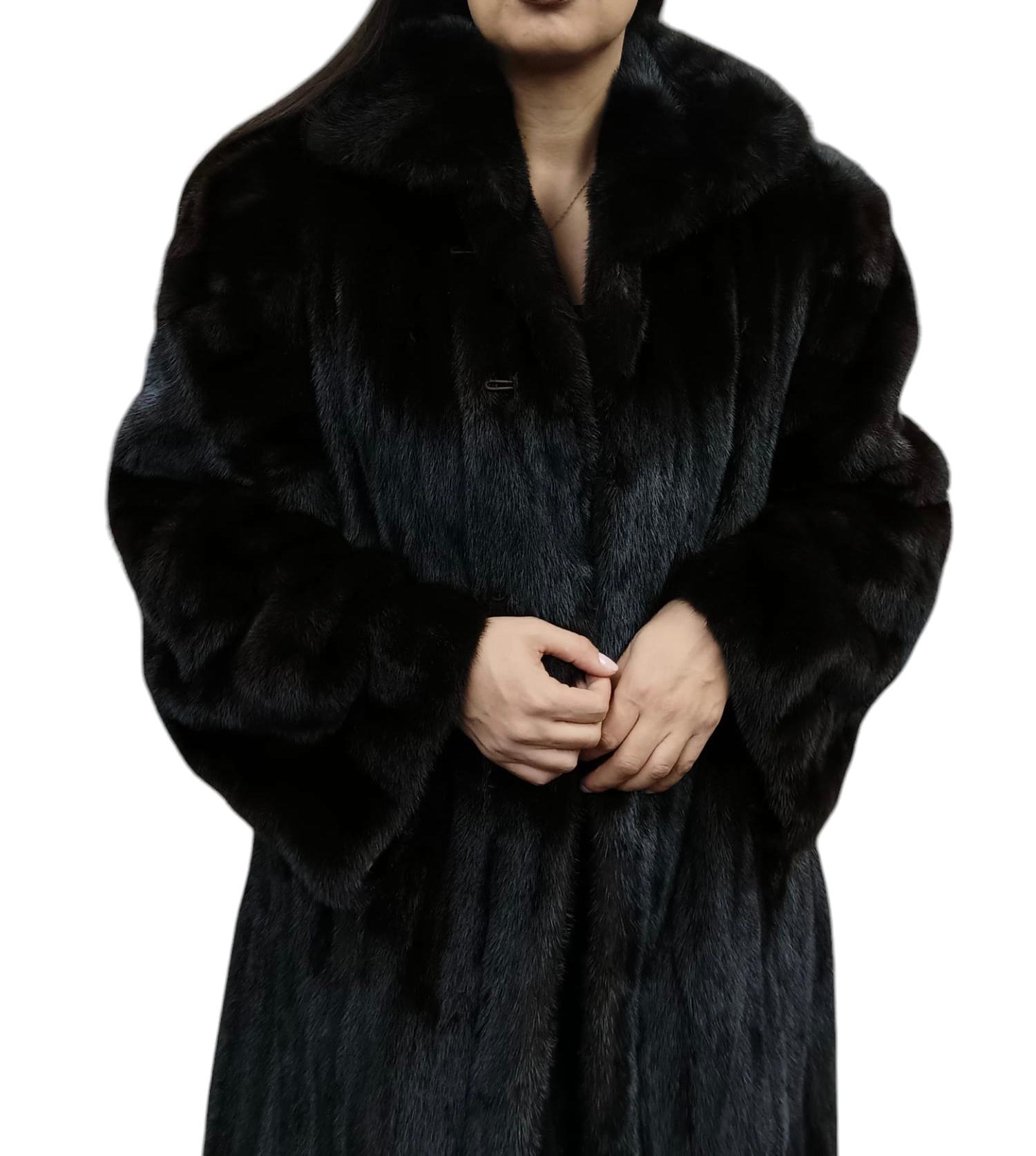 Louis Feraud Mink Fur Coat size 12-14 For Sale 7