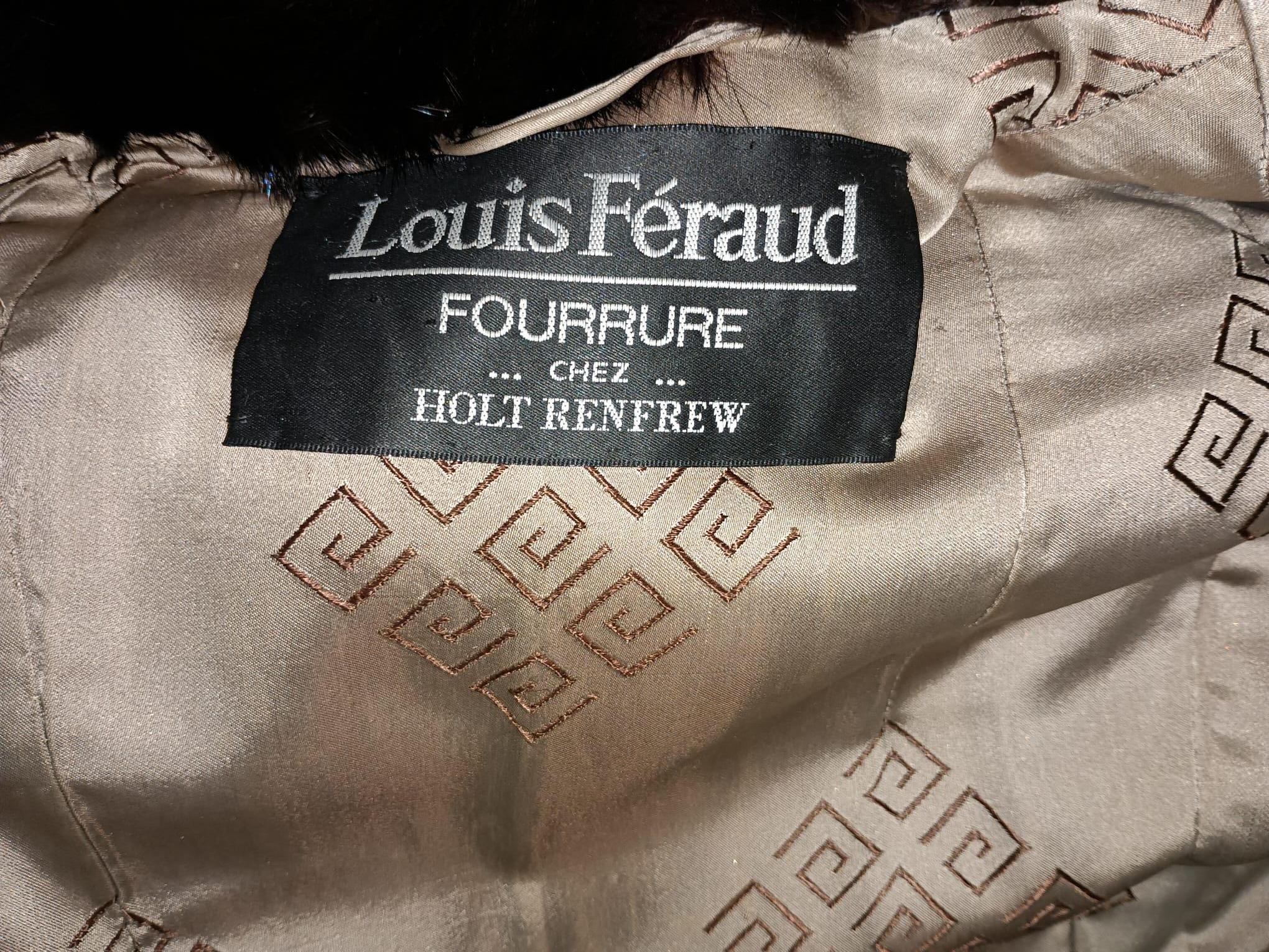 Louis Feraud Mink Fur Coat size 12-14 For Sale 13