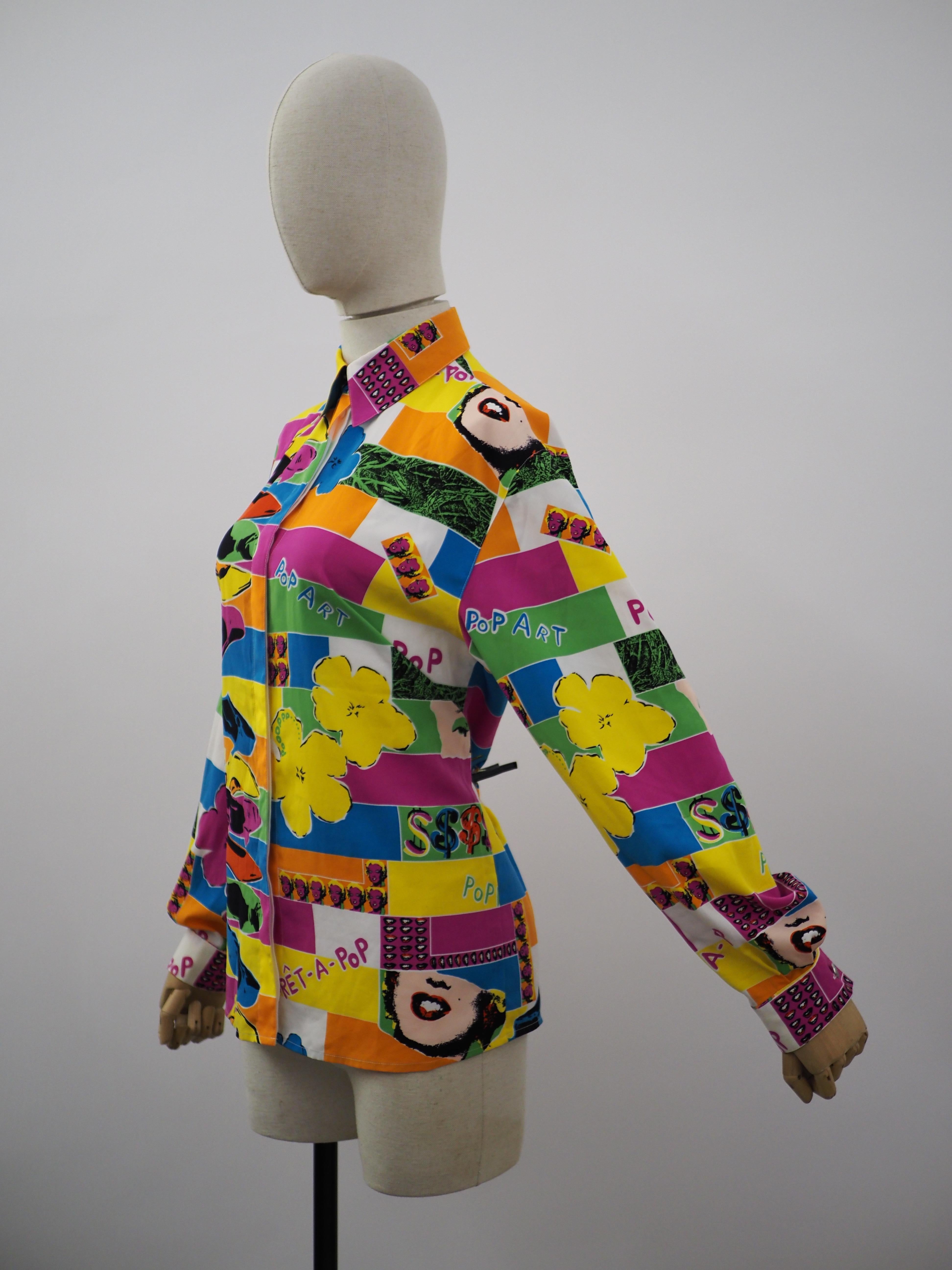 Women's or Men's Louis Féraud multicoloured vintage shirt