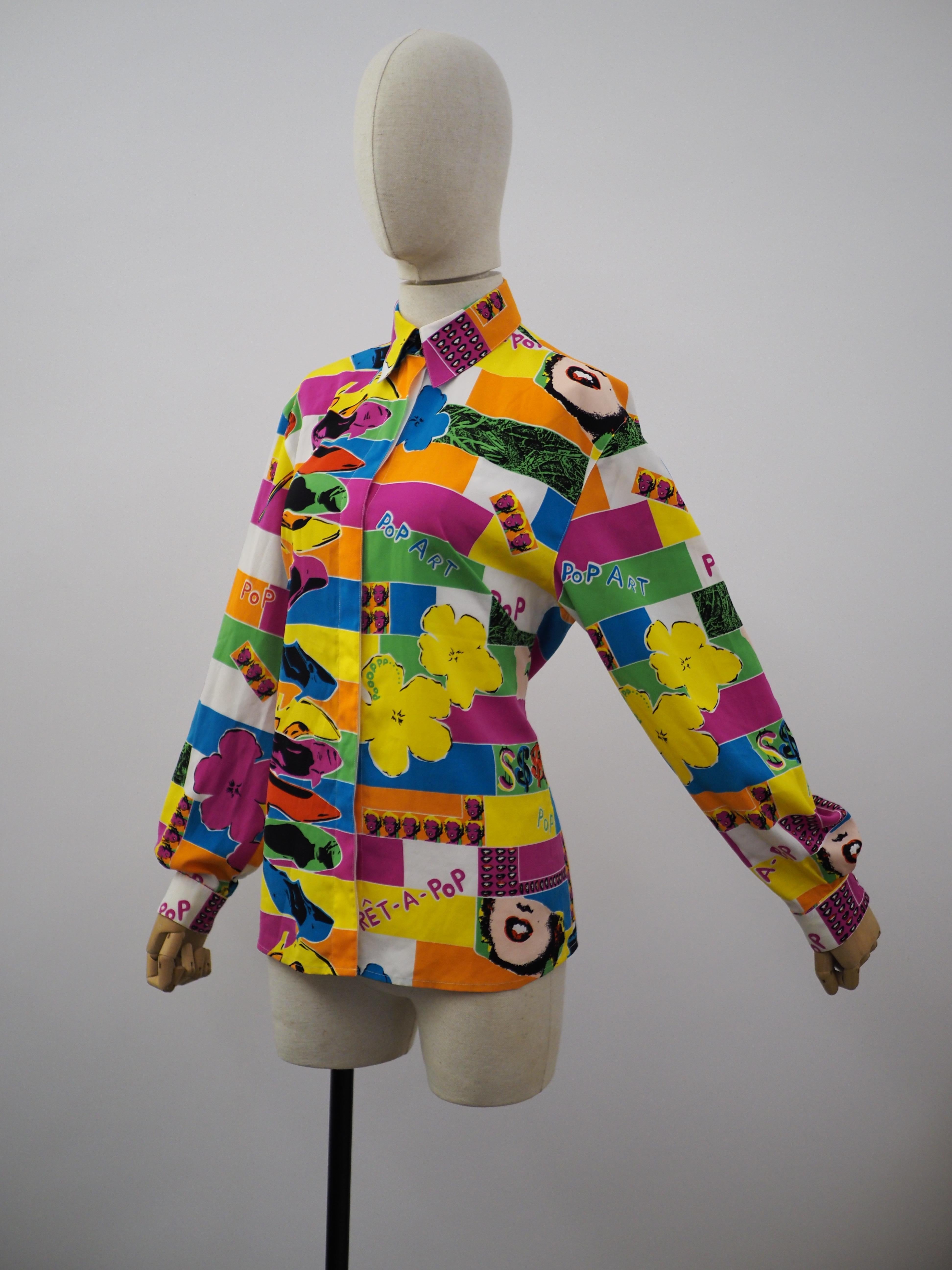 Louis Féraud multicoloured vintage shirt 1