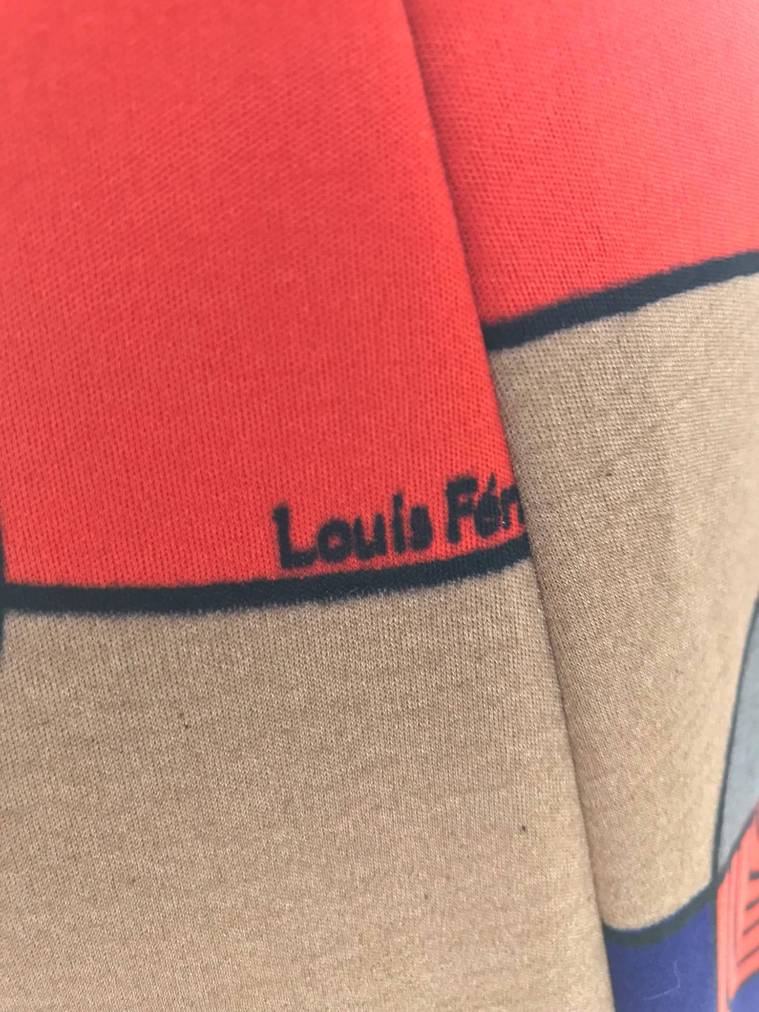 Louis Feraud Op Art Mod print jersey dress 1960s  6