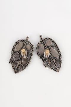 Louis Féraud Orecchini traforati Haute Couture, Circa 1980