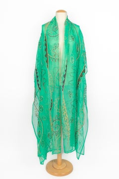 Louis Feraud organza stole Haute Couture (Attributed to)