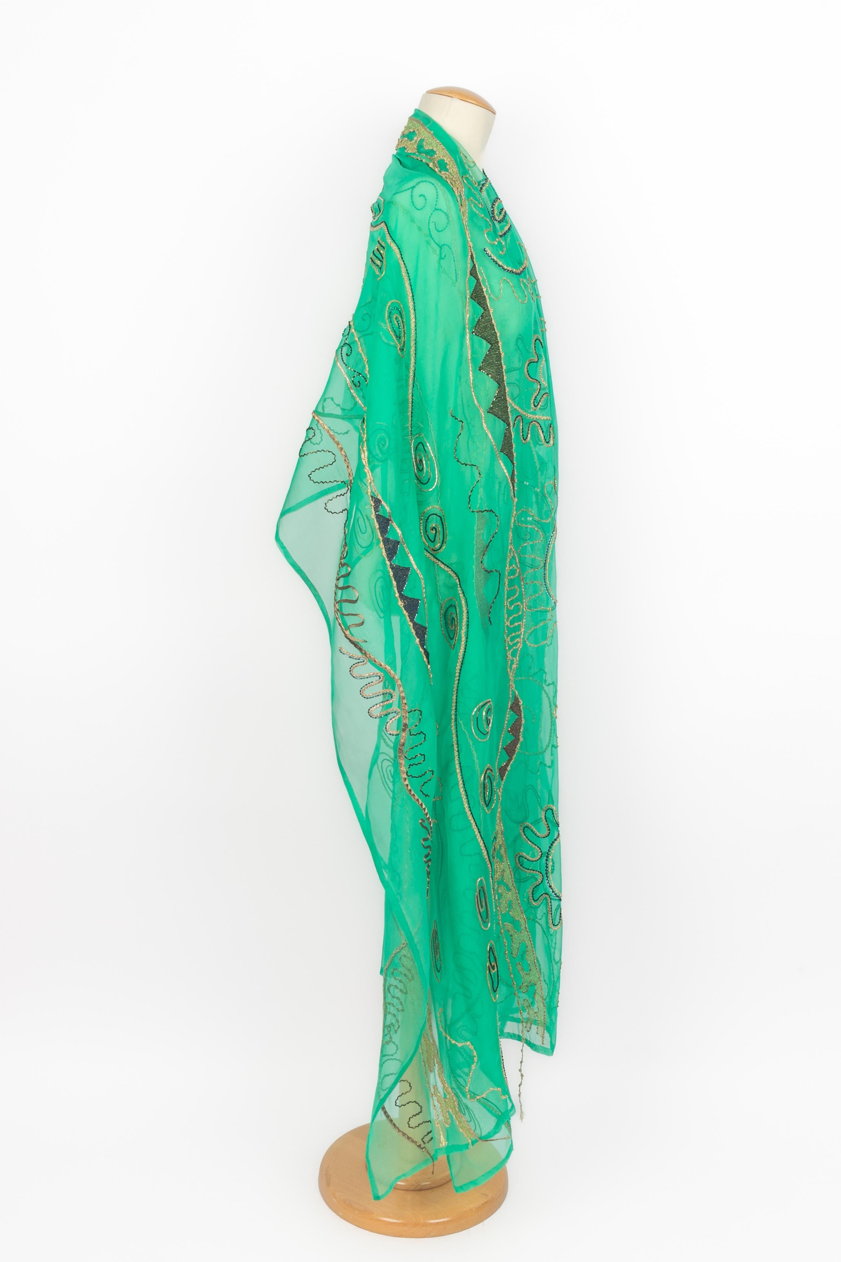 Donna Stola in organza Louis Feraud Haute Couture (Attribuito a) in vendita