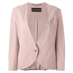 Louis Feraud Pink Fluid Wool Jacket