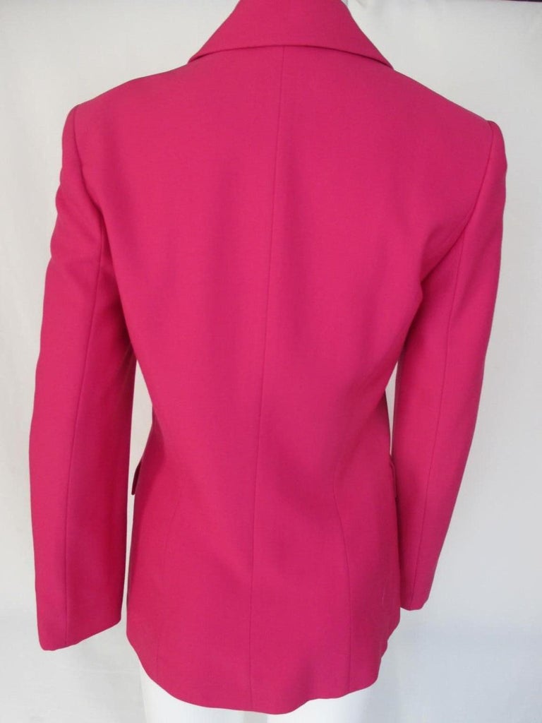 Louis Feraud Pink Light Wool Blazer For Sale at 1stDibs