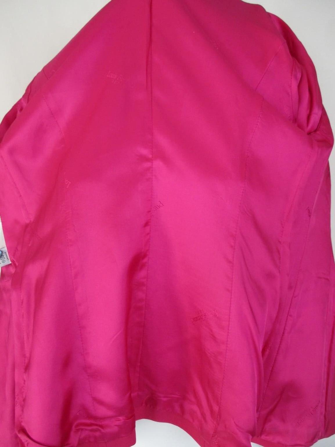  Louis Feraud Pink Light Wool Blazer For Sale 2