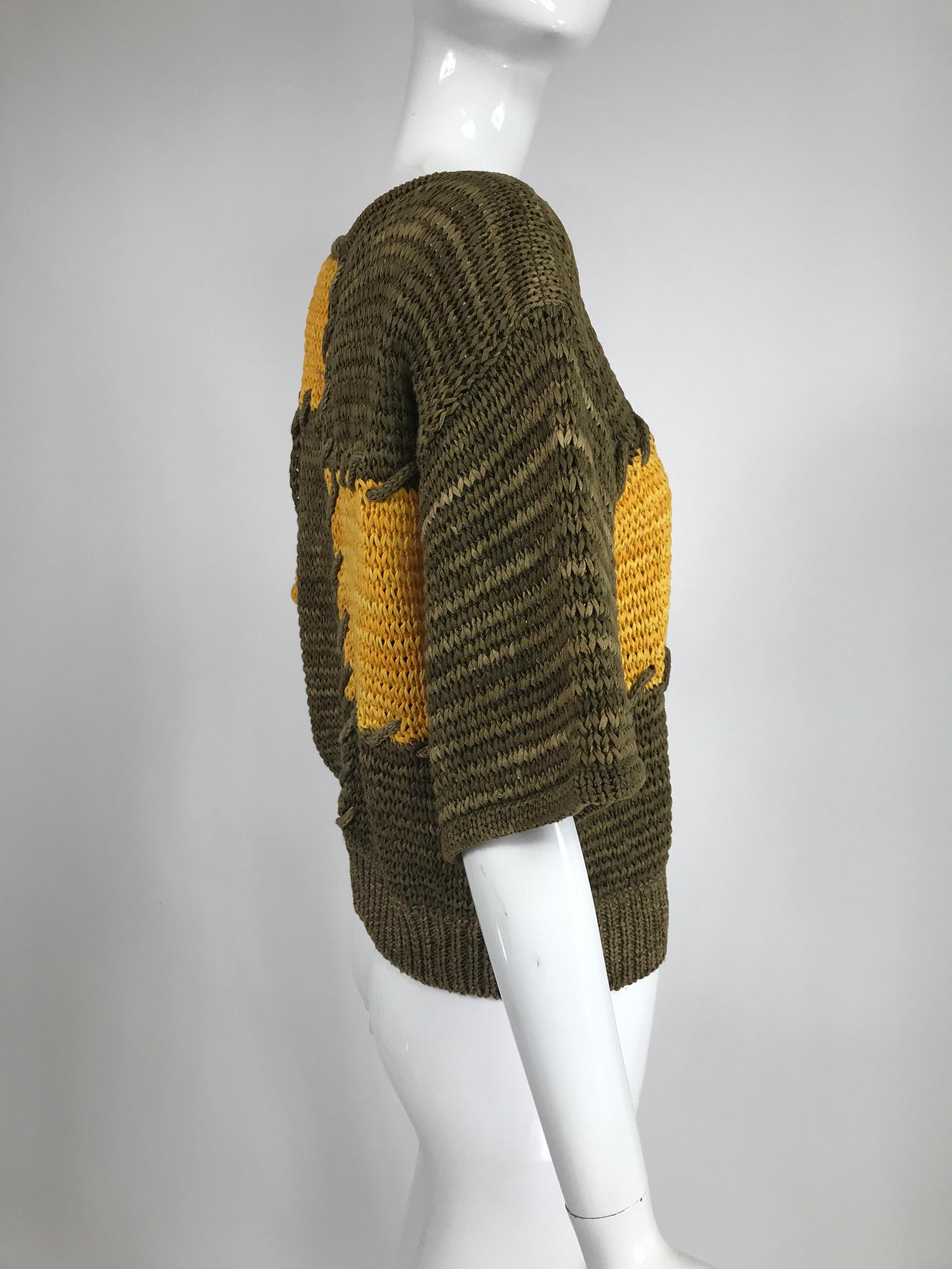 Pull Louis Feraud en tricot à blocs de couleurs à rubans  Pour femmes en vente