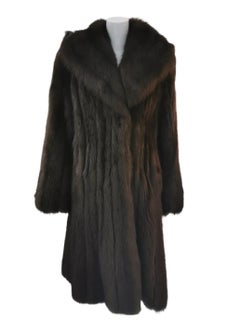 Louis Féraud Barguzin Russian Sable Fur Coat (Size 8-M)