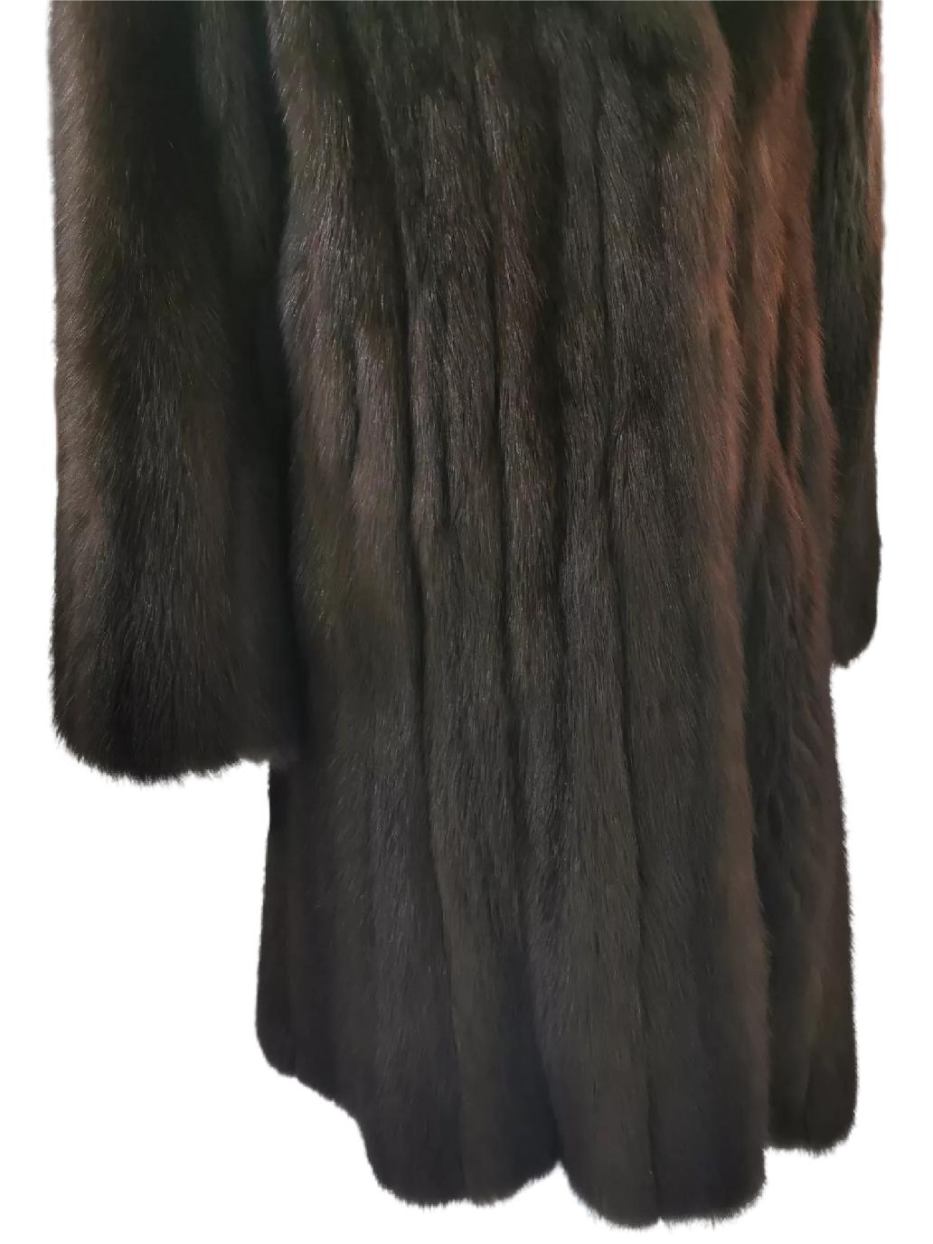 Women's Louis Féraud Barguzin Russian Sable Fur Coat (Size 8-M) For Sale