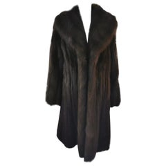 Vintage Louis Féraud Barguzin Russian Sable Fur Coat (Size 8-M)