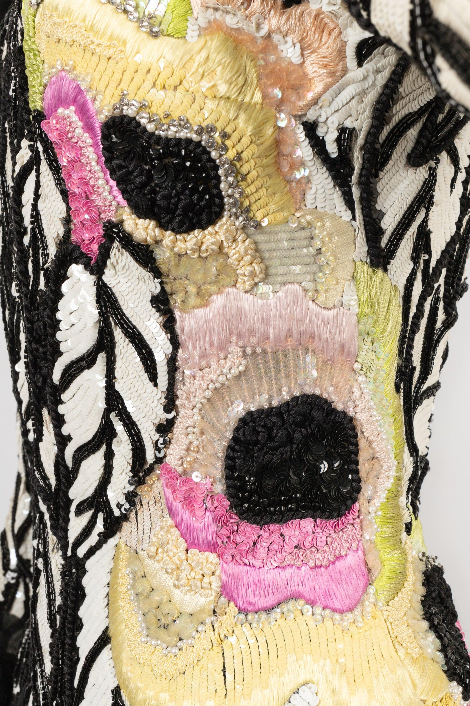 Women's Louis Feraud Sequinned Dress Haute Couture For Sale