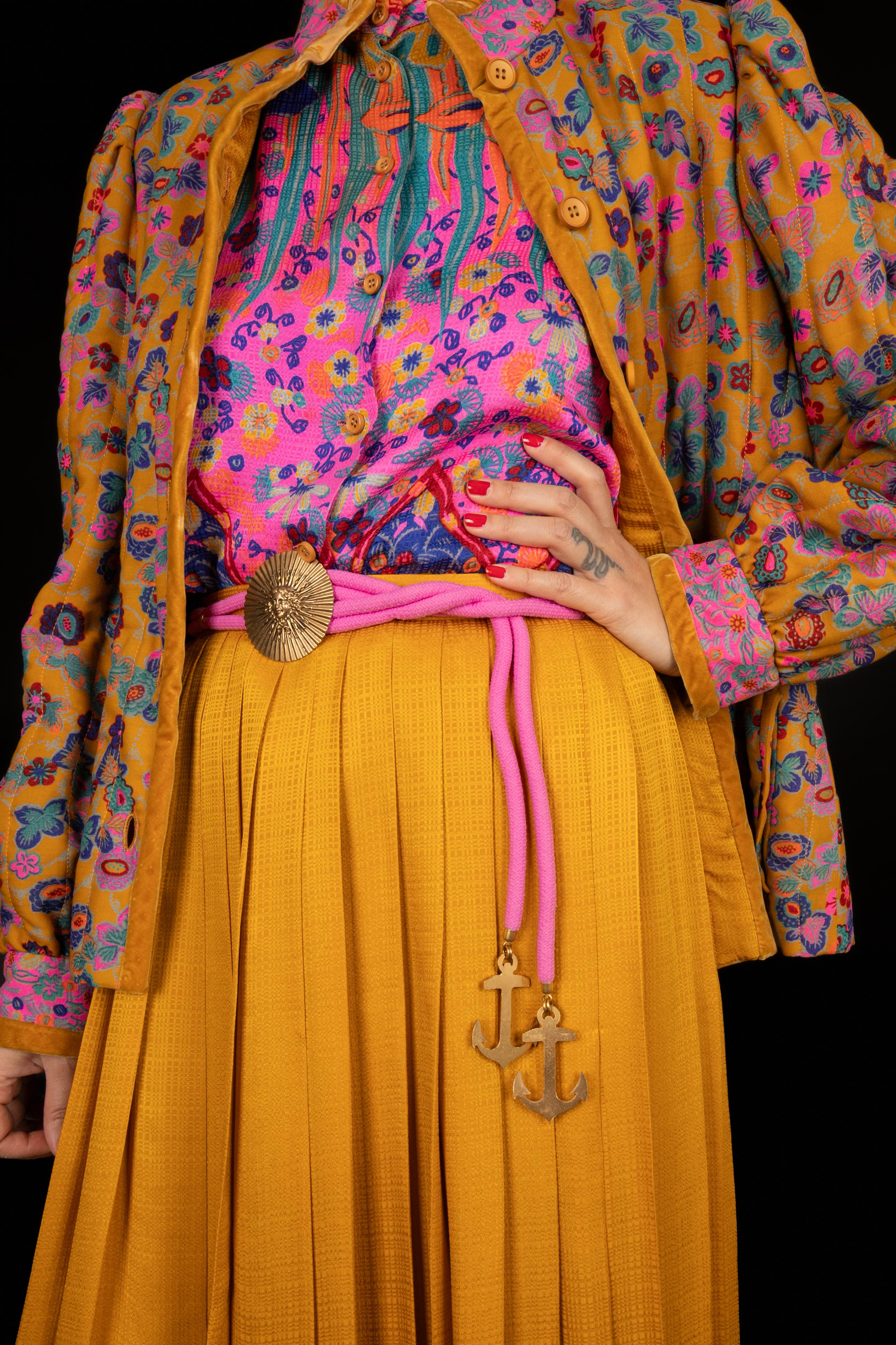Louis Feraud Set Haute Couture, 1980's In Excellent Condition For Sale In SAINT-OUEN-SUR-SEINE, FR
