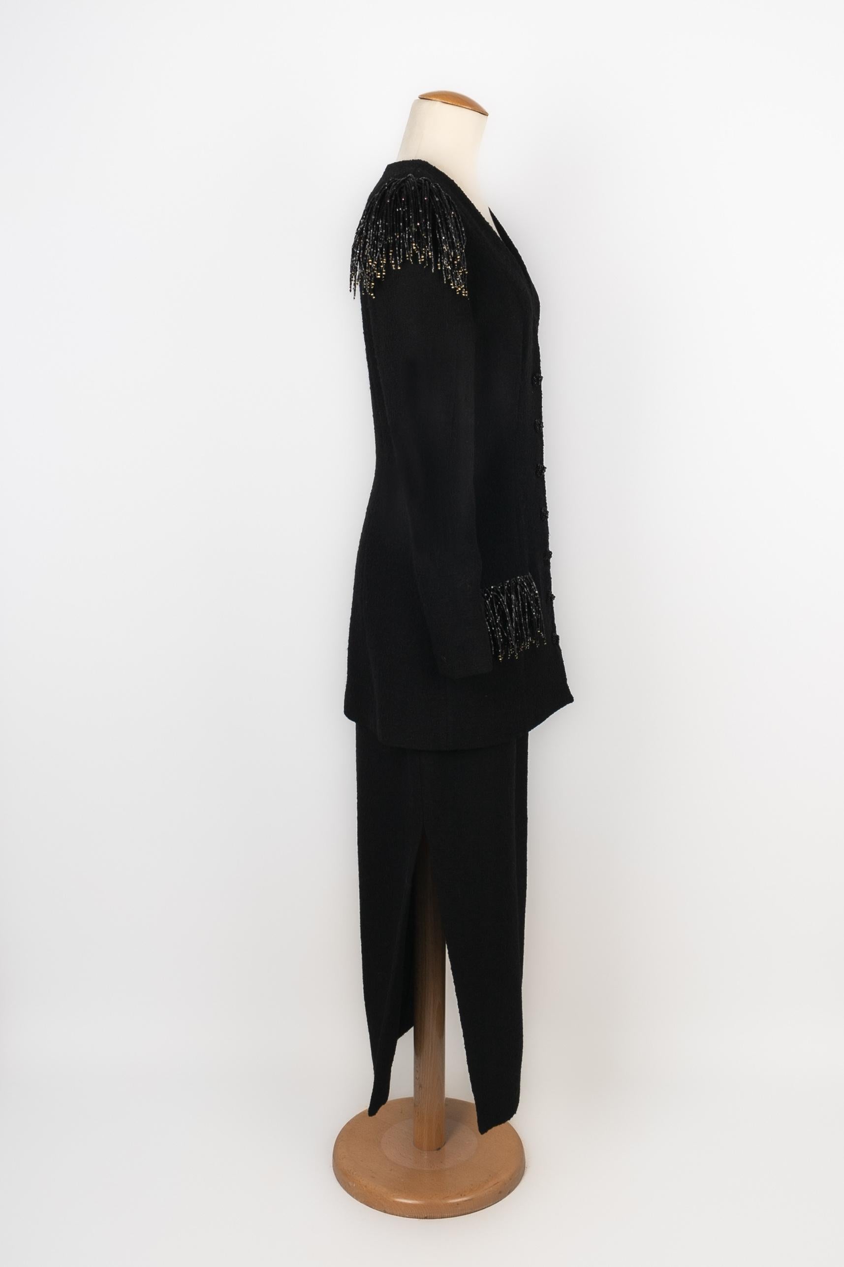Black Louis Feraud set Haute Couture For Sale