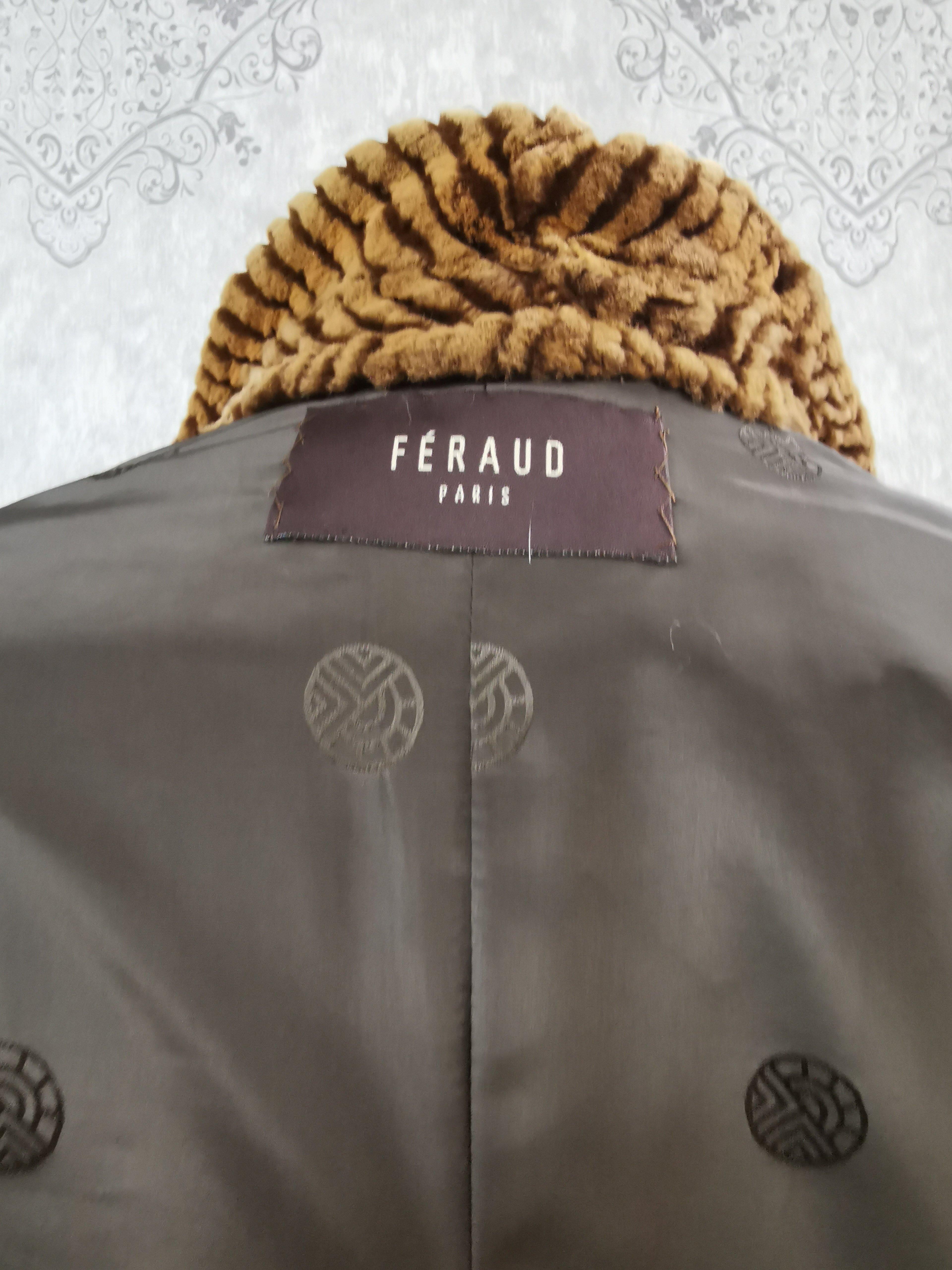 Manteau de fourrure de vison tondu Louis Féraud Paris (Taille 6 - Petit) en vente 4