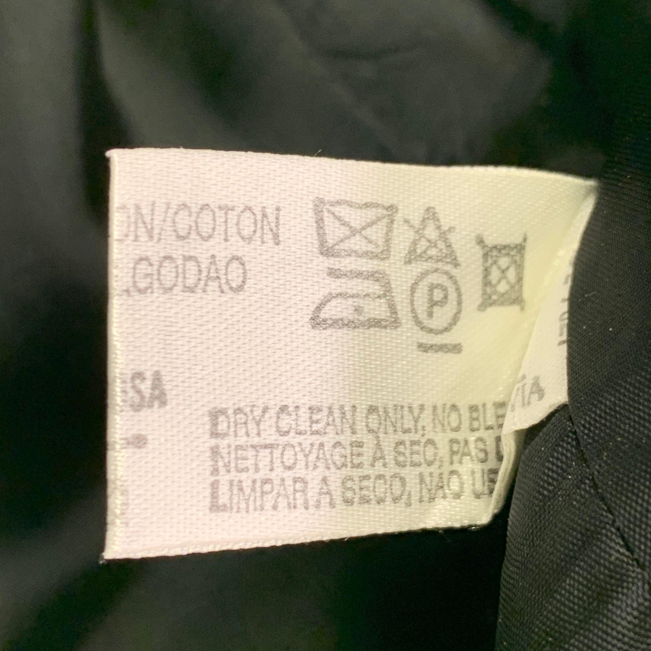 LOUIS FERAUD Size 4 Black Cotton Cropped Jacket Blazer 3