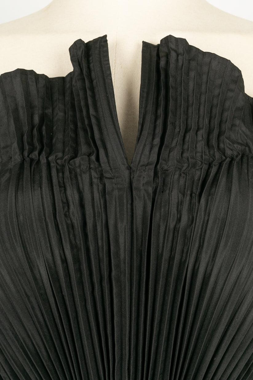 Women's Louis Féraud Strapless Haute Couture Dress in Silk Taffeta For Sale