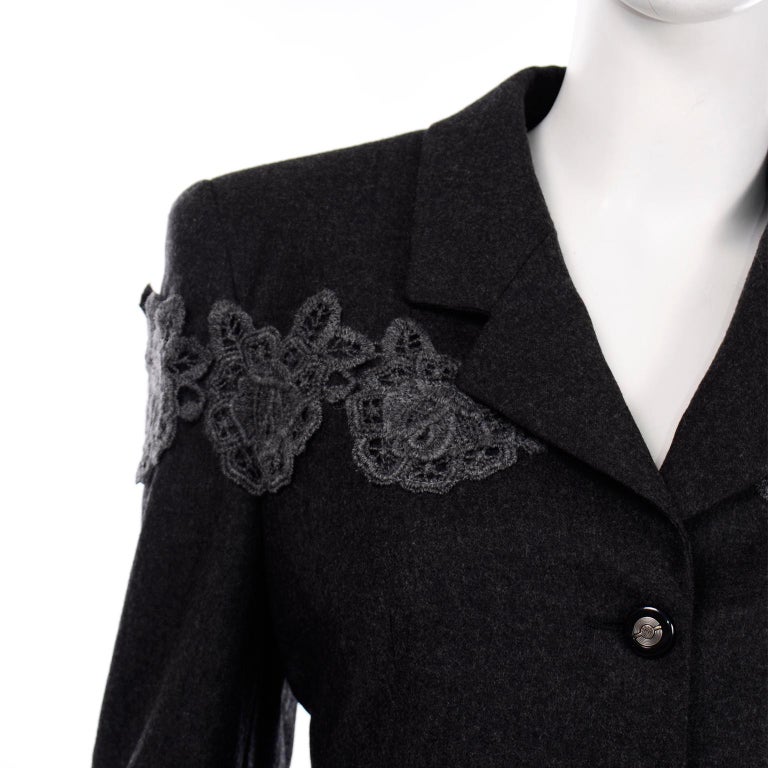 Louis Feraud Vintage Double Breasted Wool Suit
