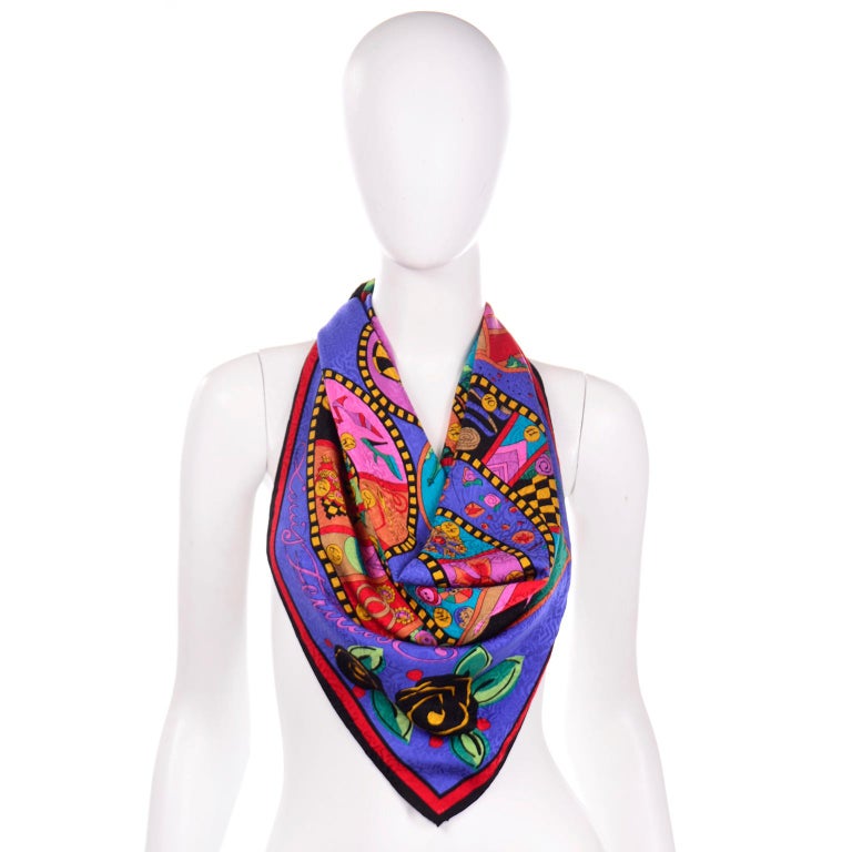 Louis Feraud Printed Silk Scarf - Pink Scarves and Shawls, Accessories -  WLOFE20416