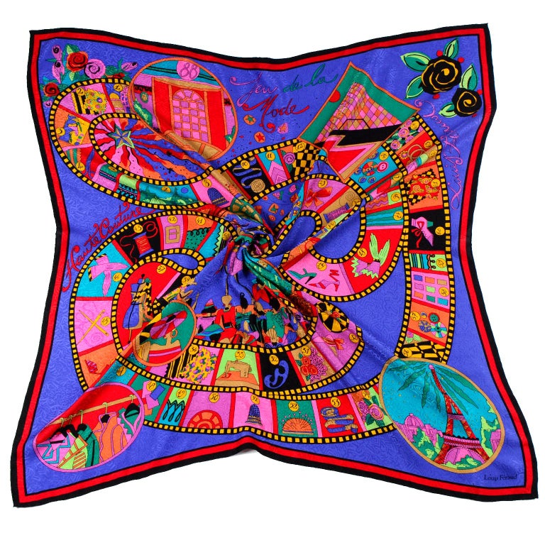 Silk scarf Louis Feraud Multicolour in Silk - 20100551