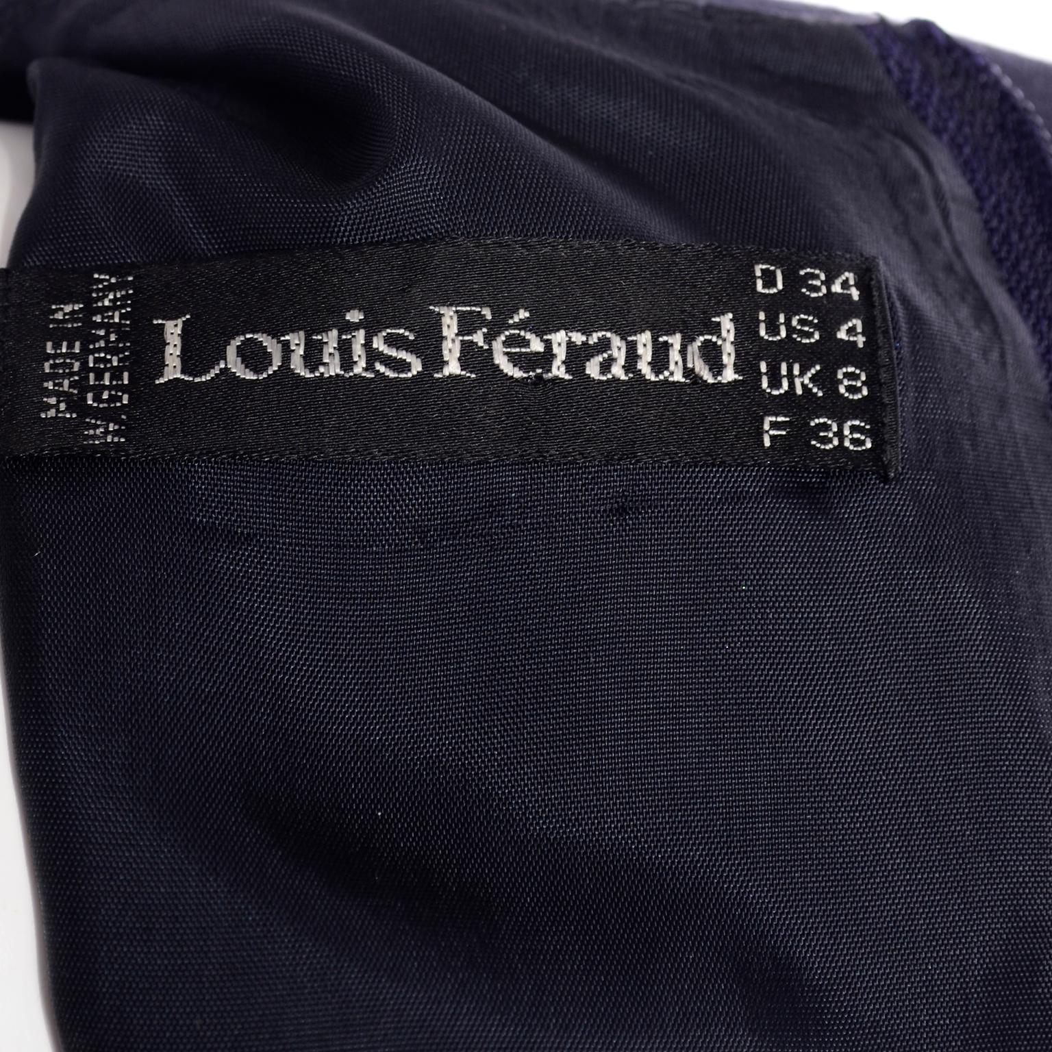 Louis Feraud Vintage Wollstrickkleid mit Kupferperlendetails 3
