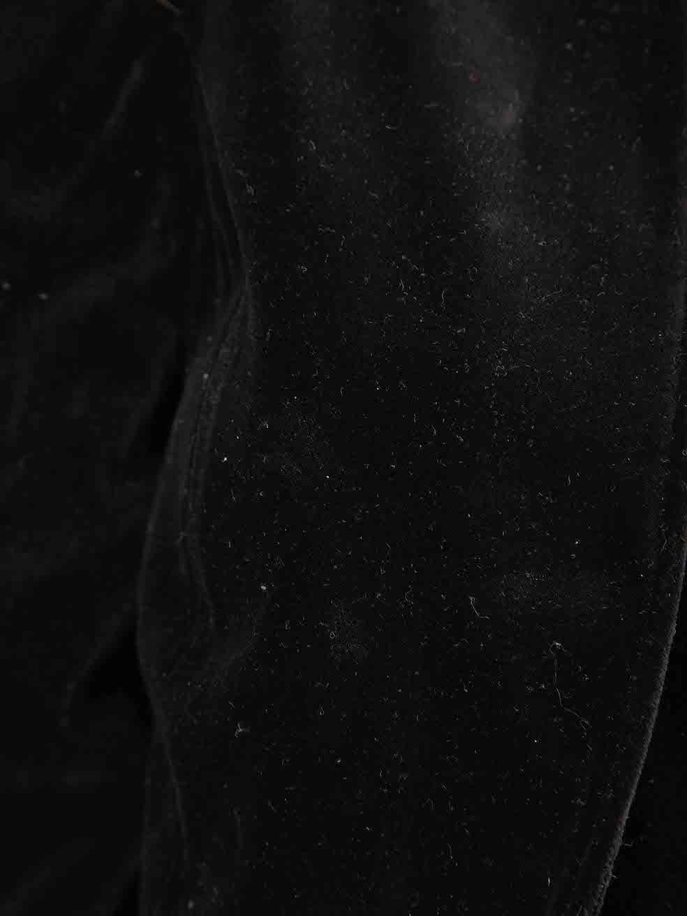 Louis Féraud Women's Black Velvet Floral Pattern Jacket & Strapless Gown 4