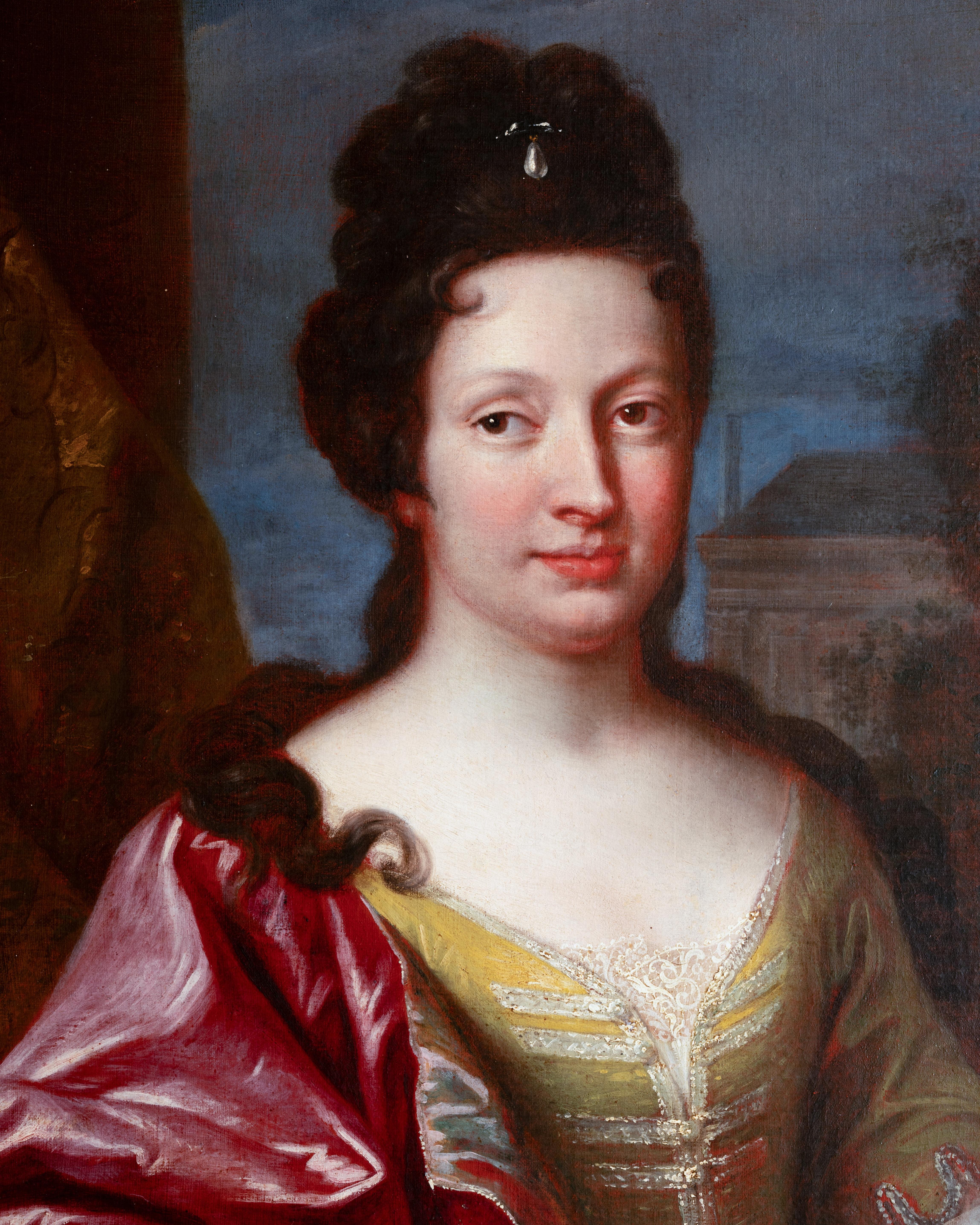 Ritratto della principessa francese, fine del XVII secolo. Scuola francese in vendita 1