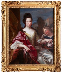 Ritratto della principessa francese, fine del XVII secolo. Scuola francese