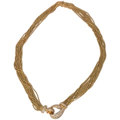 Louis Fiessler 18K Diamond Multi-Strand Necklace