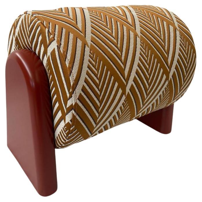 Small Decorative Footstool, Cylindrical Fabric Stool For Sale