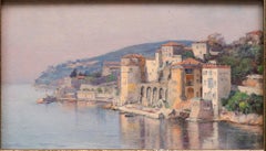 « Vue de Villefranche sur Mer » Louis Gautier (Français, 1855-1947)