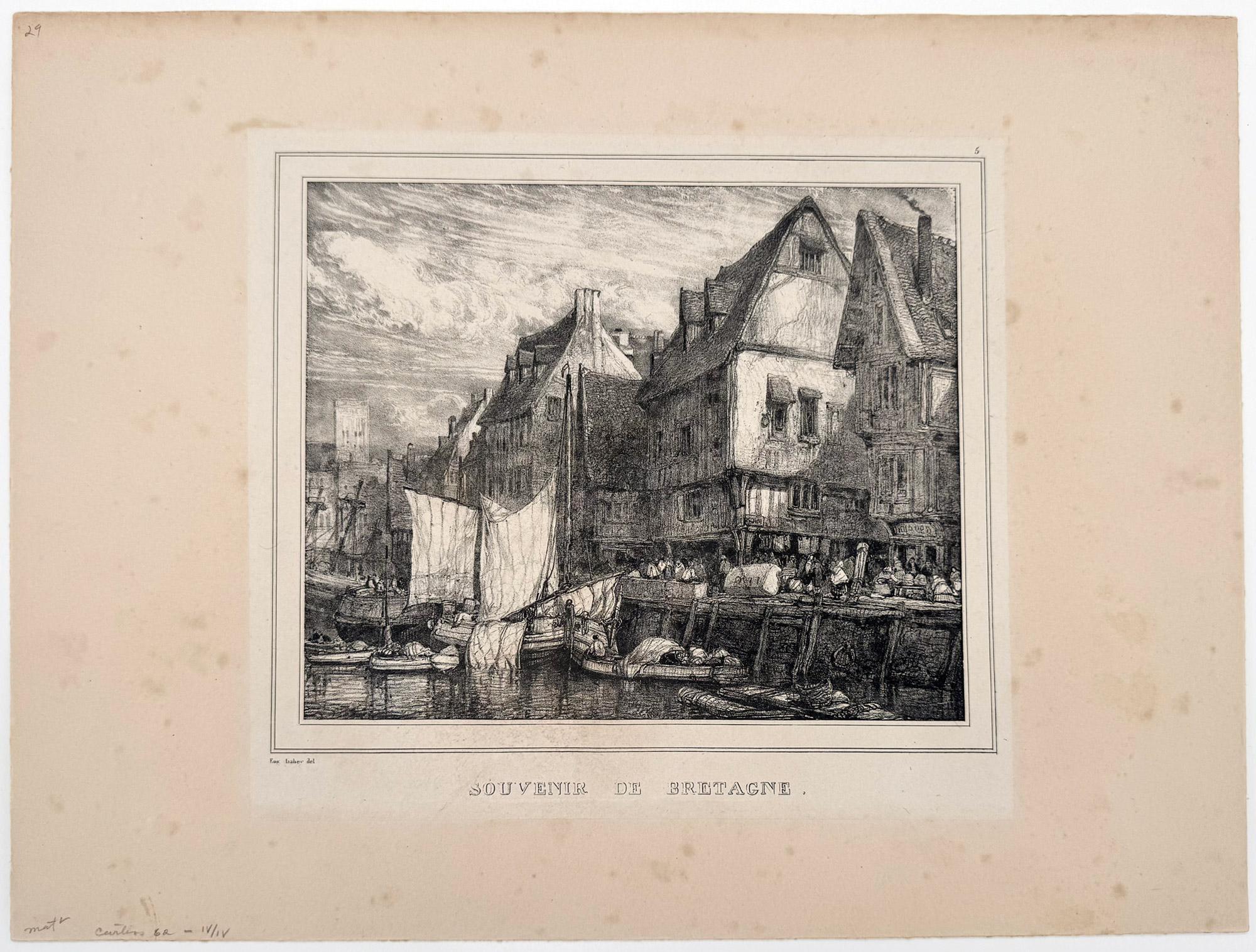 Souvenir de Bretagne - Print de Louis Gabriel Eugene Isabey