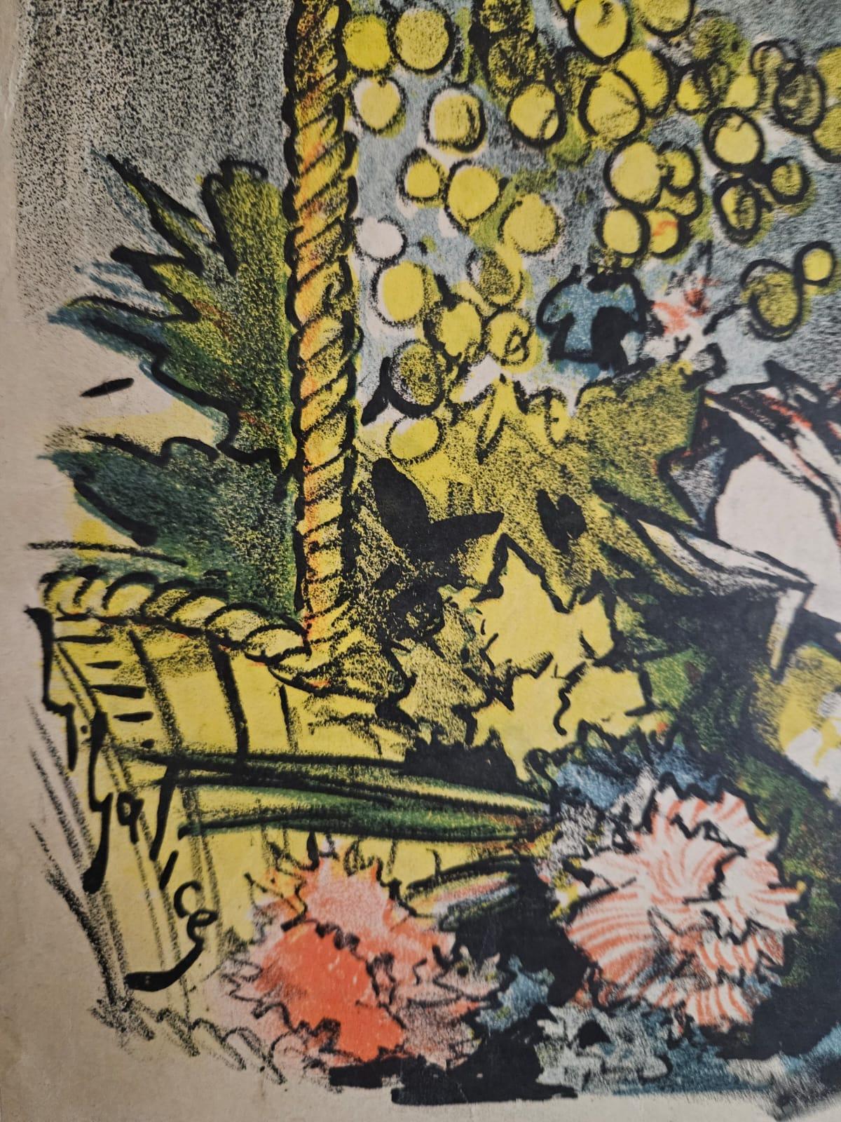 1893 Original poster by Louis Galice for the Bois de Boulogne flower festival For Sale 1