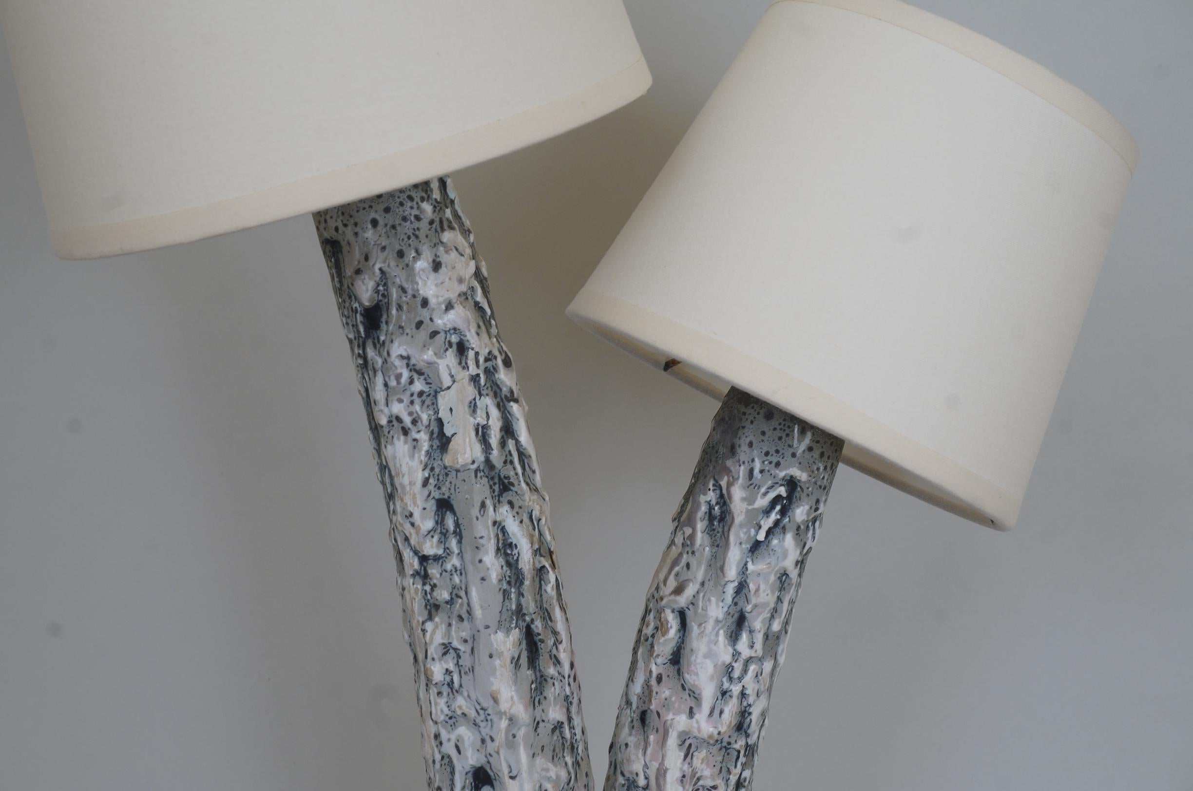 Louis Giraud Ceramic Table Lamp In Good Condition For Sale In Paris, FR
