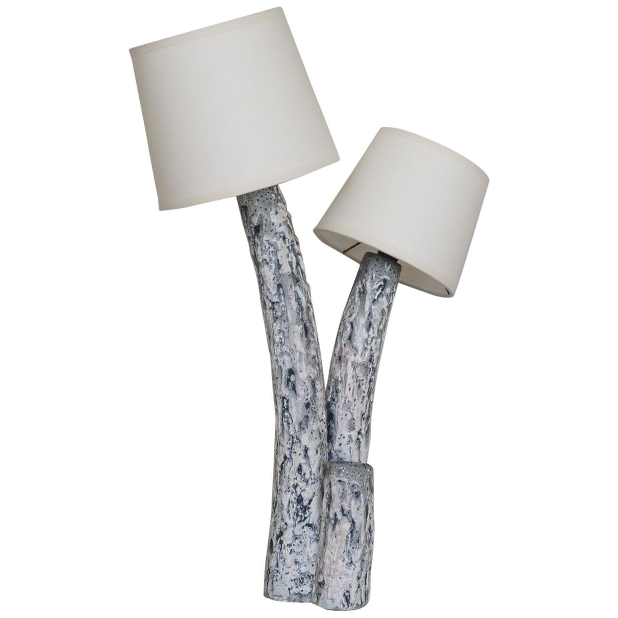 Louis Giraud Ceramic Table Lamp For Sale