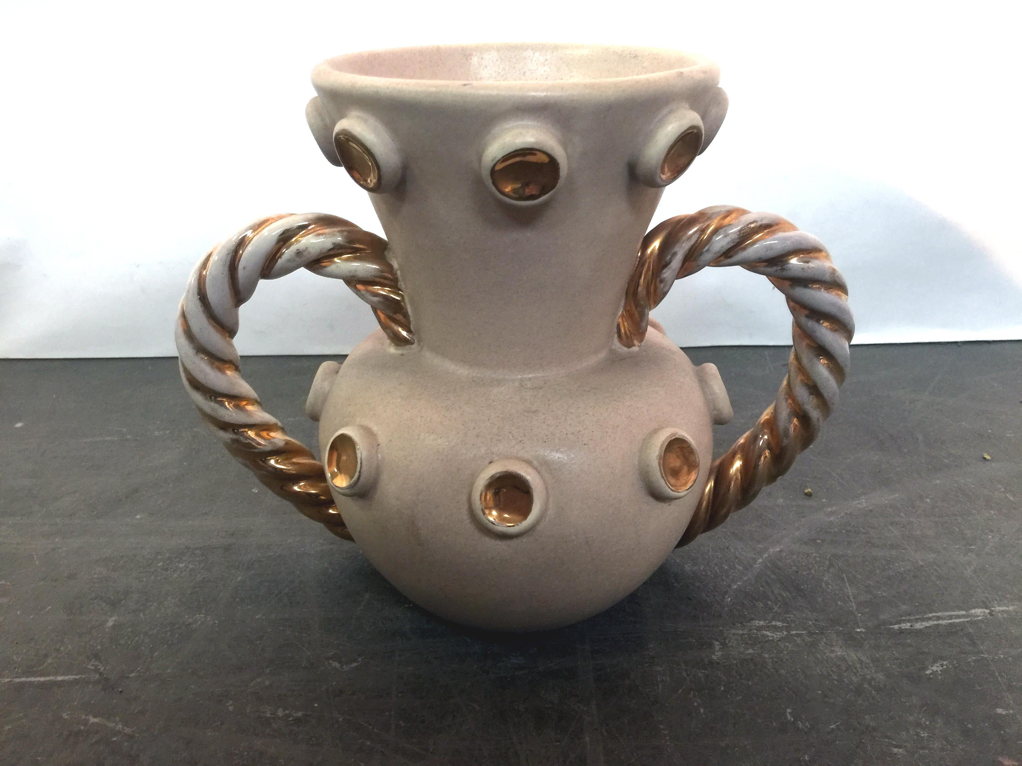 Mid-Century Modern Louis Giraud Ceramic Vase, Vallauris, circa 1970