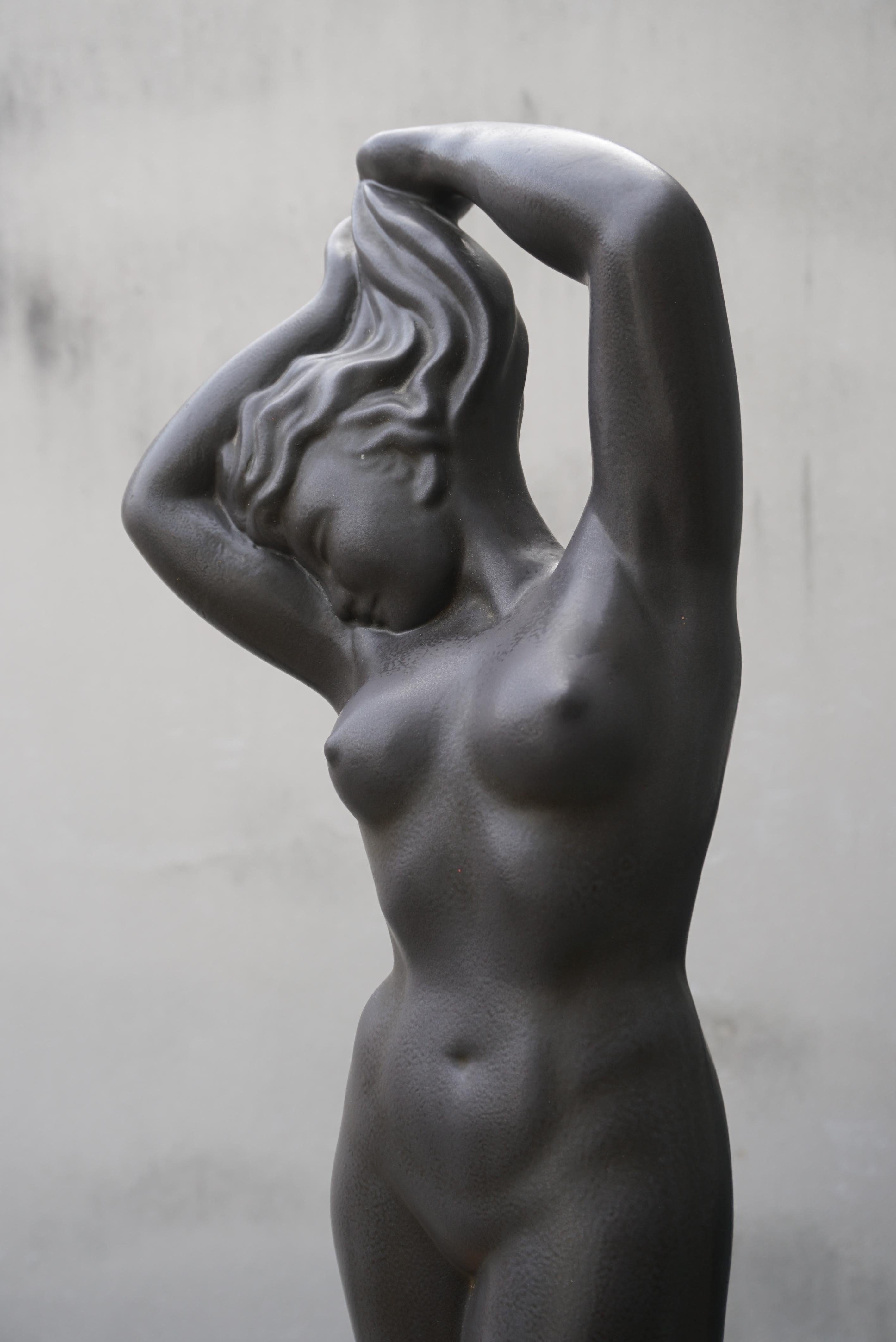 Louis Giraud Nude Ceramic Sculpture Vallauris 1940s For Sale 1