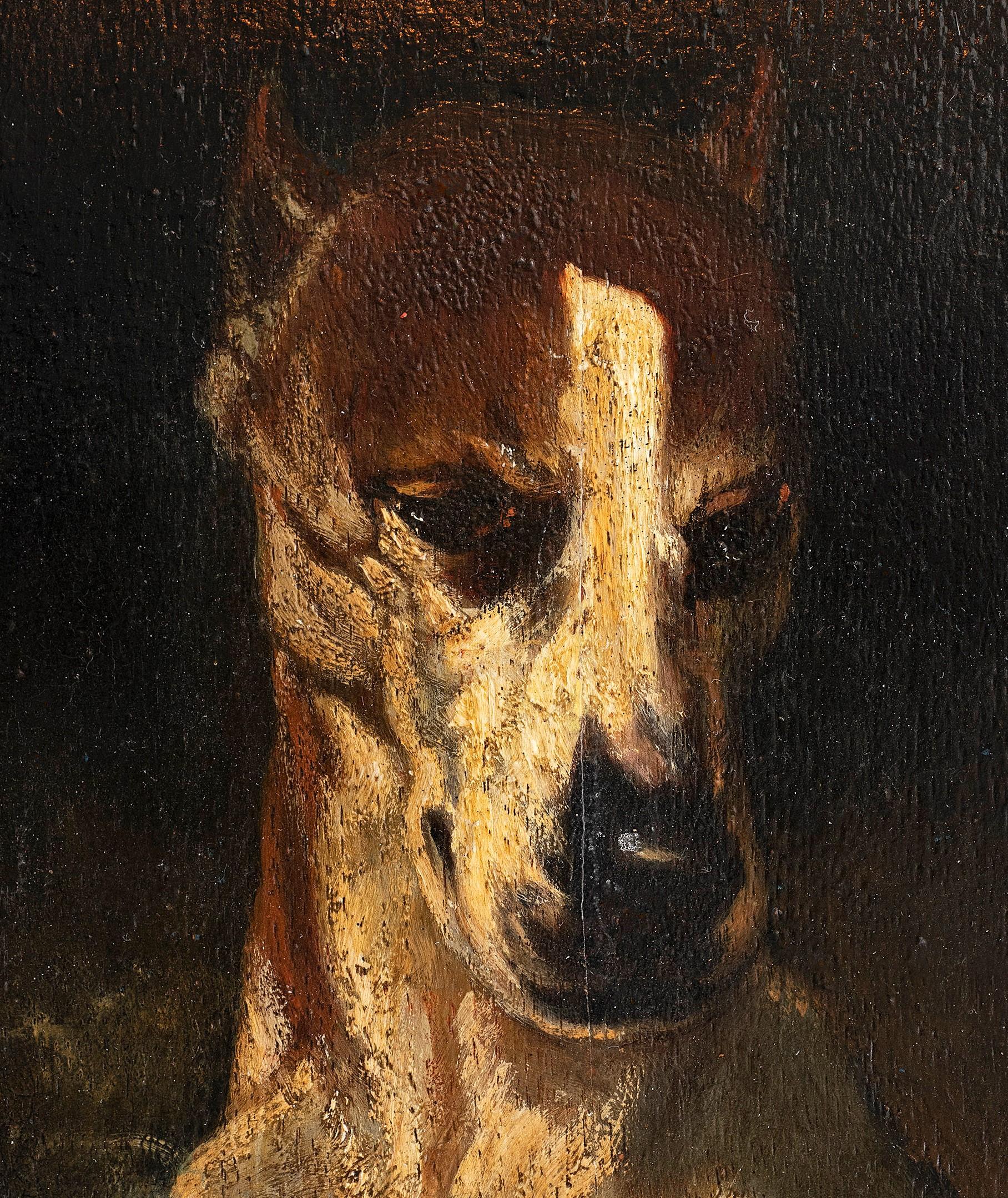 Antique Dog Portrait 