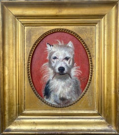 West Highland Terrier: dog portait by artist to the King Napoleon III 1856