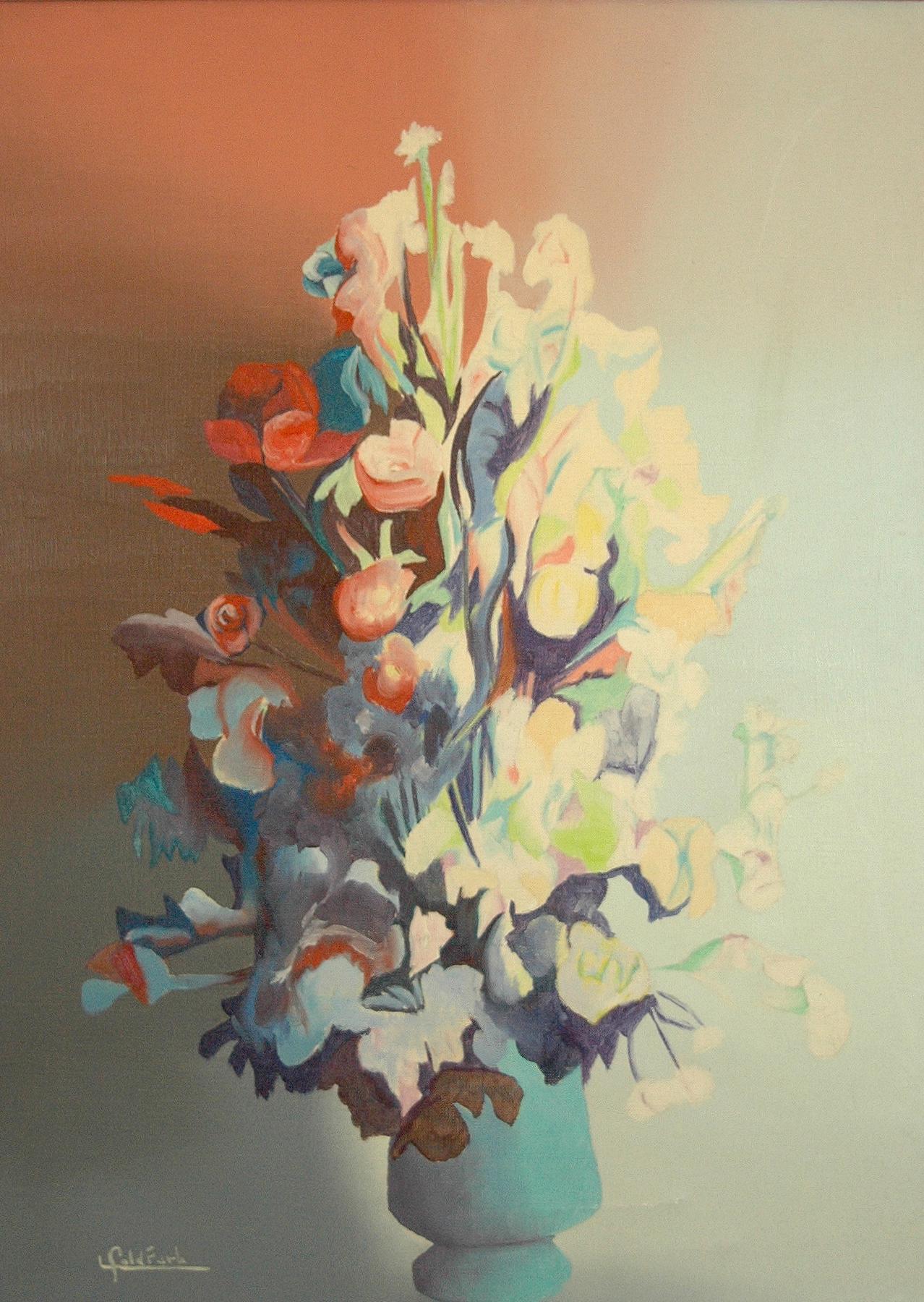  Le Bouquet - Painting by Louis Goldfarb