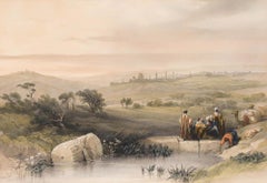 Louis Haghe after David Roberts - 1839 Lithograph, Jerusalem From the North