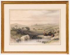Louis Haghe after David Roberts - 1839 Lithograph, Jerusalem From the North