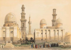 Louis Haghe after David Roberts - 1849 Lithograph, Tombs of the Mamluks